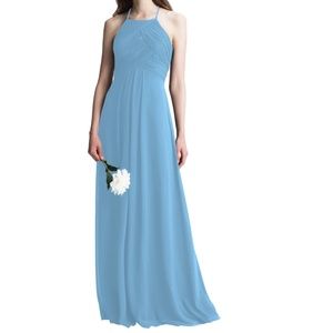 Bill Levkoff bridesmaid dress 7001 in CAPRI. Plus size + extra length